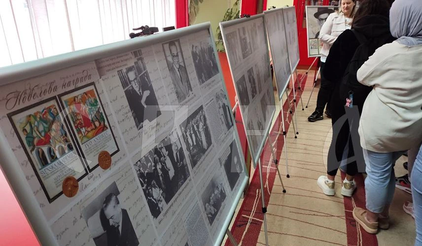 An exhibition about Ivo Andrić was opened today at the National Library of Srebrenica