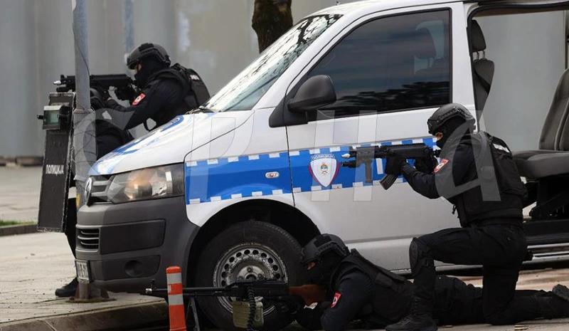 TOUCH-DRILL HELD IN KRAJINA SQUARE