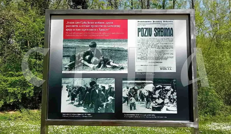 As part of commemorating the 80th anniversary of the breakout of the last group of Jasenovac camp inmates, a new exhibition was organised in the outdoor space of the Donja Gradina Memorial Zone.