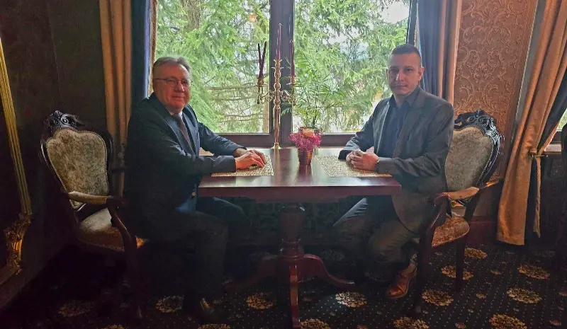 Deputy Minister of Defence in the Council of Ministers Aleksandar Goganović and Ambassador of the Russian Federation to BiH Igor Kalabukhov.