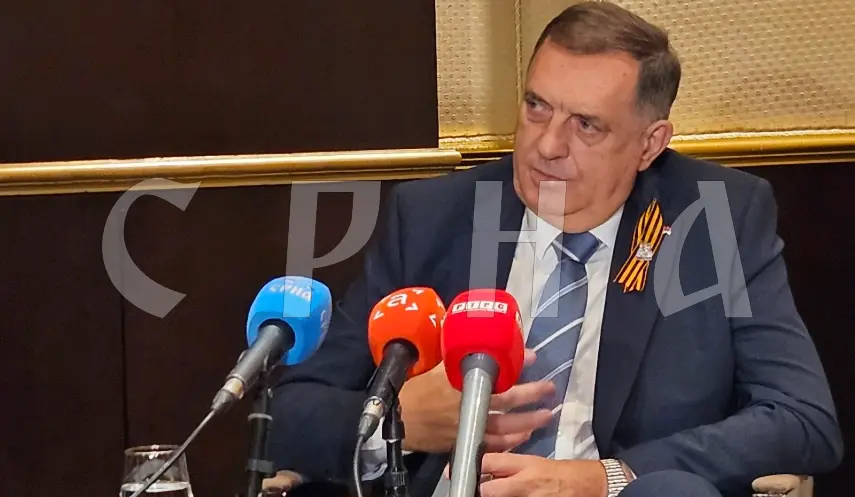 President of Republika Srpska Milorad Dodik during the interview held in Moscow.
