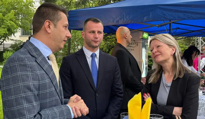 GOGANOVIĆ WALKED OUT OF RECEPTION DUE TO INAPPROPRIATE SPEECH BY DANISH AMBASSADOR