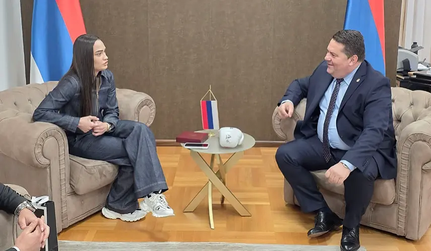 STEVANDIĆ: SARA ĆIRKOVIĆ REPRESENTS REPUBLIKA SRPSKA WITH DIGNITY