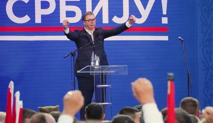 The central gathering of the All-People's Assembly was held today in Niš, where the President of Serbia, Aleksandar Vučić, addressed the crowd, stating that the color revolution ended in this city on March 21 and that he is no longer interested in any demands.