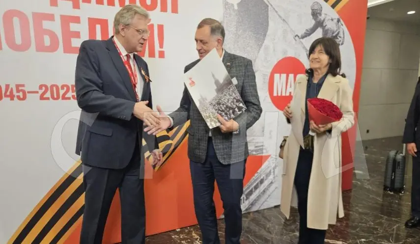 DODIK ARRIVES IN MOSCOW, TO ATTEND VICTORY DAY CELEBRATION