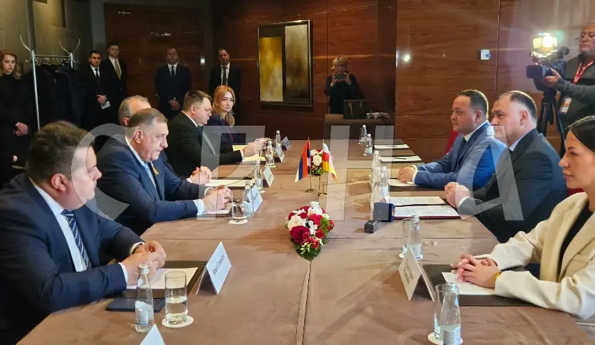 President of Republika Srpska Milorad Dodik met with the president of South Ossetia Alan Gagloyev.