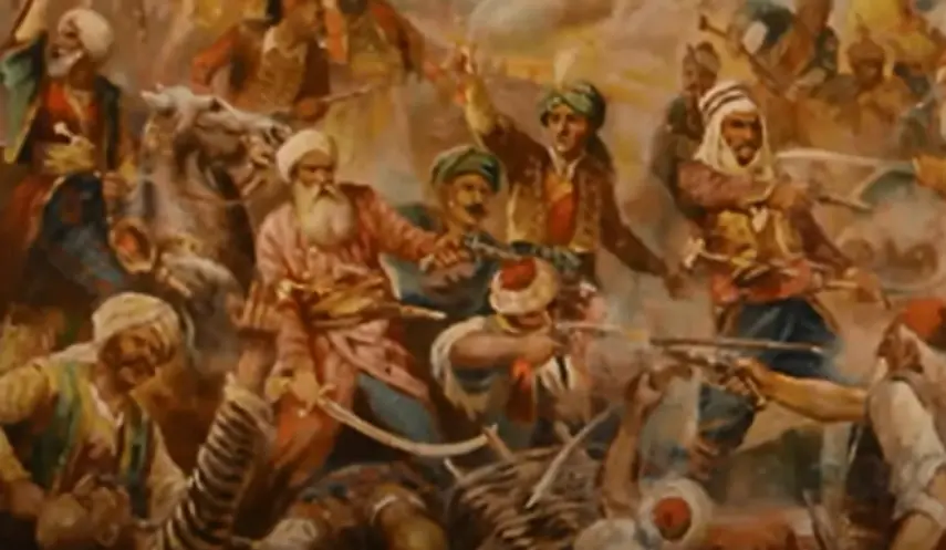 THE BATTLE OF KOSOVO AGAINST TURKISH INVADERS