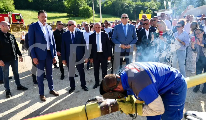 Official launch of gas pipeline construction works in eastern Republika Srpska