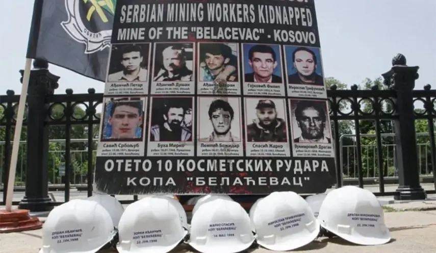 Albanian terrorists kidnapped ten workers from the "Belaćevac" surface mine in Kosovo and Metohija on this day in 1998, and their fate has never been clarified, the Office for Kosovo and Metohija of the Government of Serbia stated.