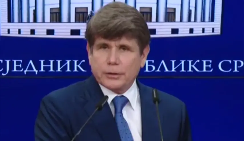 BLAGOJEVICH: I AM PROUD TO HAVE MET DODIK, WHO HAS COURAGE TO STAND UP TO PERSECUTION