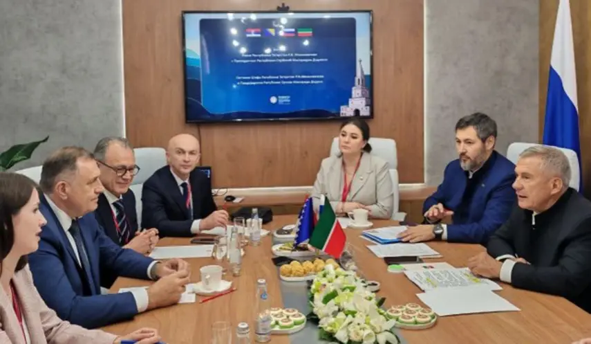 DODIK AND MINNIKHANOV ON ECONOMIC COOPERATION, TATARSTAN DELEGATION TO VISIT BANJA LUKA