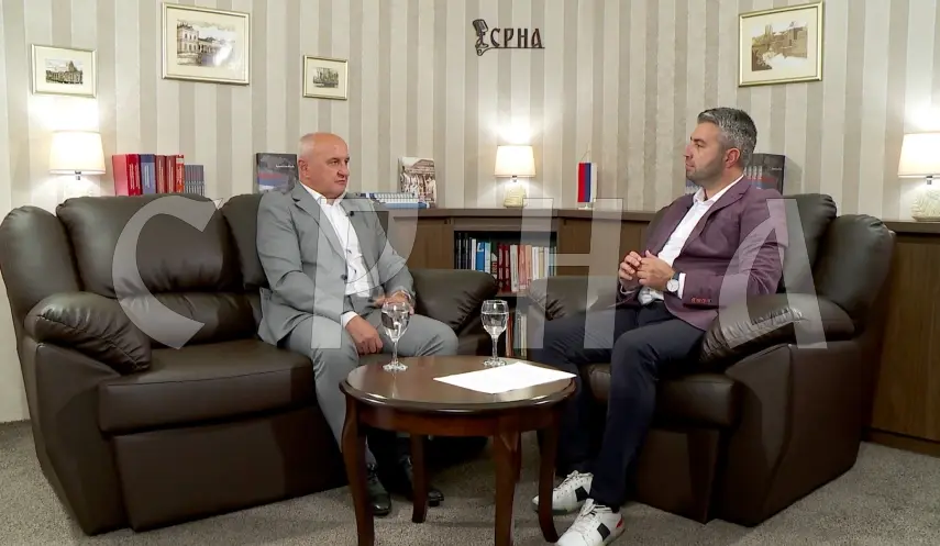 The Minister of Energy and Mining of Republika Srpska Petar Djokic during the SRNA podcast.