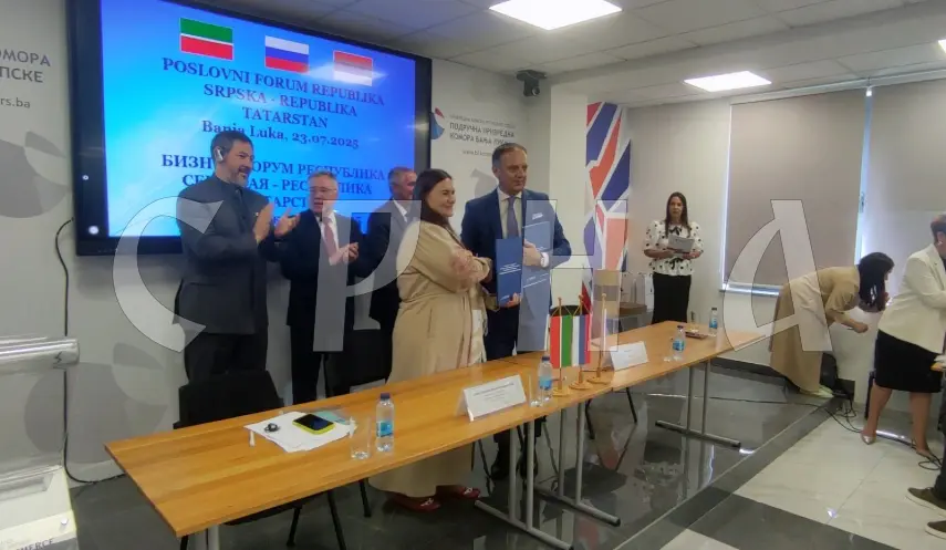 An Agreement on Cooperation was signed today in Banja Luka between the Chamber of Commerce of Republika Srpska and the Chamber of Commerce of the Republic of Tatarstan.