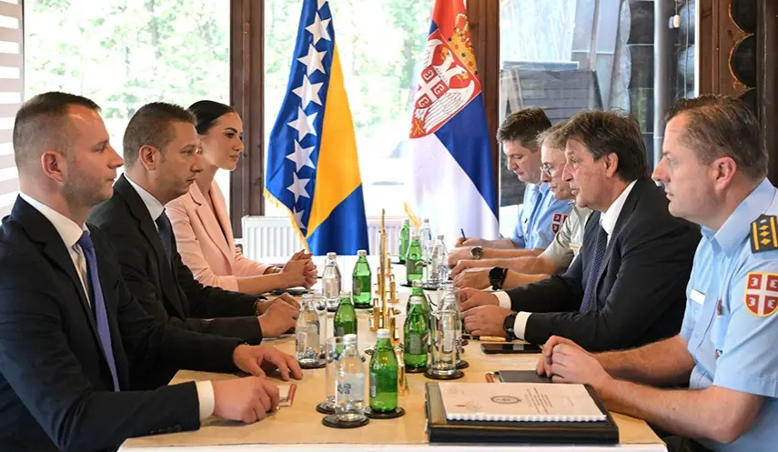 GAŠIĆ AND GOGANOVIĆ DISCUSS DEVELOPING COOPERATION IN THE INTEREST OF SERBIA AND BiH