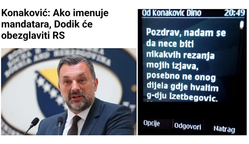 KOVAČEVIĆ ON KONAKOVIĆ: HE IS ALWAYS "LIKE WITHOUT A HEAD", OR RATHER EMPTY-HEADED