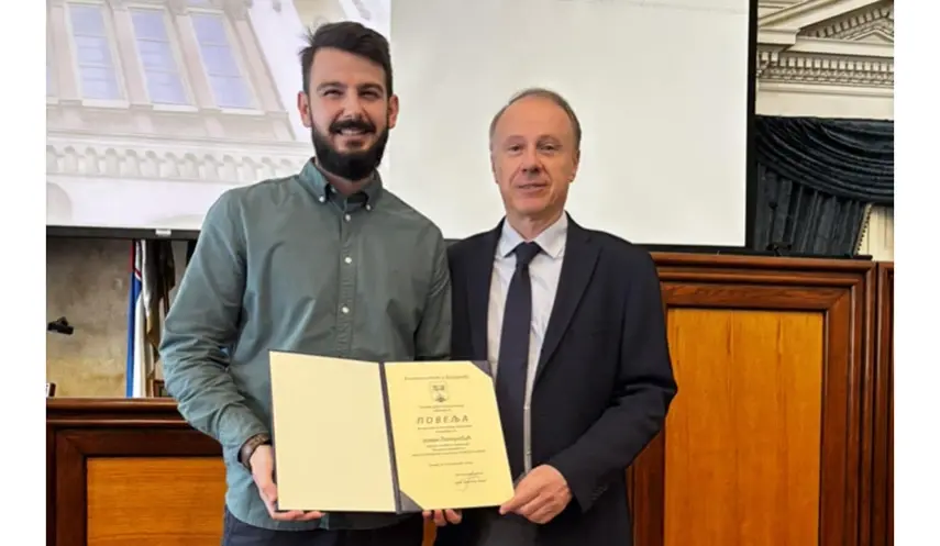 POTREBIĆ: AWARD IS ENCOURAGEMENT FOR FURTHER SCIENTIFIC ADVANCEMENT