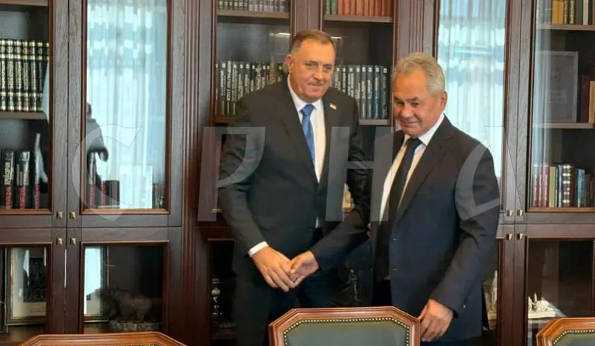 MEETING BETWEEN DODIK AND SHOIGU BEGINS IN MOSCOW