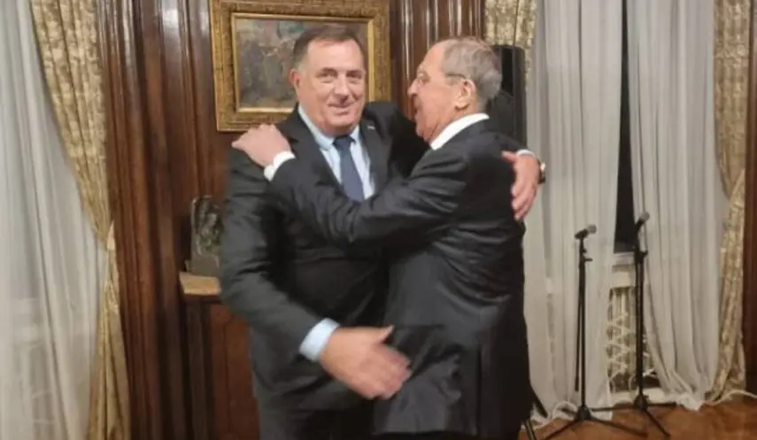DODIK ARRIVES FOR MEETING WITH LAVROV