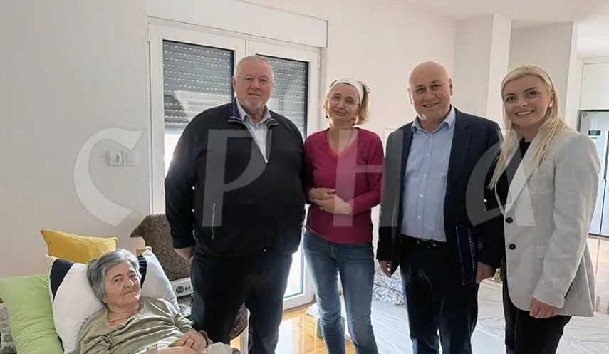ČORDAŠ AND JOTIĆ VISIT THE BOVAN FAMILY WHOSE HOUSE WAS DESTROYED DURING STORM