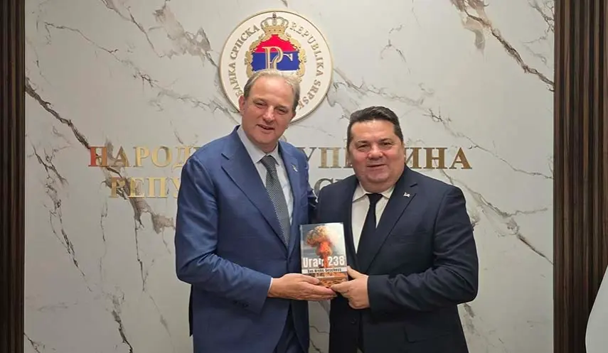 ALEKSIĆ PRESENTED STEVANDIĆ BOOK ON THE CONSEQUENCES OF BOMBING WITH DEPLETED URANIUM
