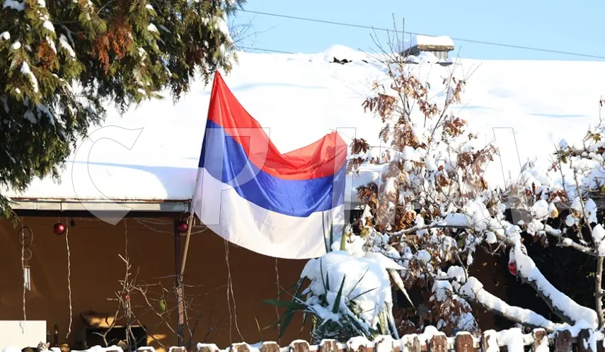BANJA LUKA CELEBRATES JANUARY 9 WITH REPUBLIKA SRPSKA AND SERBIA FLAGS