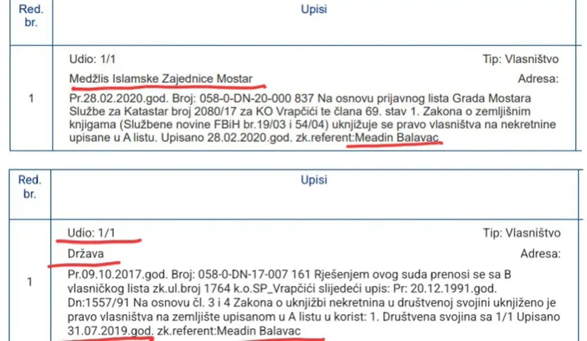 REGISTERING ORTHODOX CEMETERY AS STATE PROPERTY - BLATANT DISCRIMINATION AGAINST SERBS