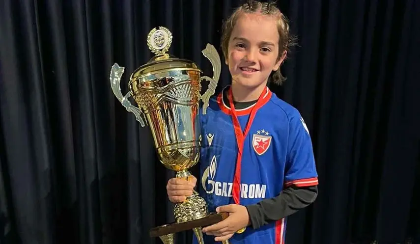 EIGHT-YEAR-OLD FOOTBALL TALENT ALEKSEJ BABIĆ EARNS PLACE WITH RED STAR