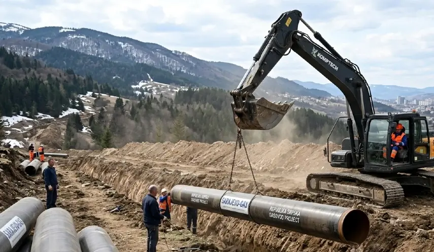 ELEK: GAS PIPE LAYING PROCESS UNDERWAY IN SRPSKA, THE LARGEST IN HISTORY