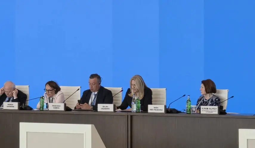 CVIJANOVIĆ MEETS ALIYEV, TALKS FOCUS ON GLOBAL POLITICAL AND SECURITY CHALLENGES