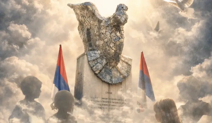 MEMORIAL SERVICE HELD FOR CHILDREN KILLED IN SERBIAN SARAJEVO