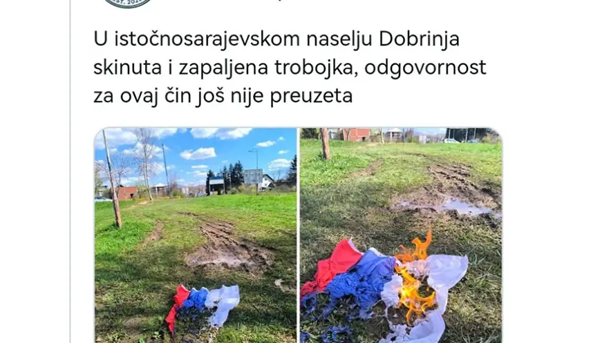 BURNING OF SERBIAN FLAG UNACCEPTABLE, DEMANDS FOR URGENT ASSEMBLY SESSION