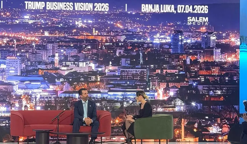 TRUMP JR. BEGINS ADDRESS AT PANEL DISCUSSION, SRPSKA OFFICIALS IN ATTENDANCE