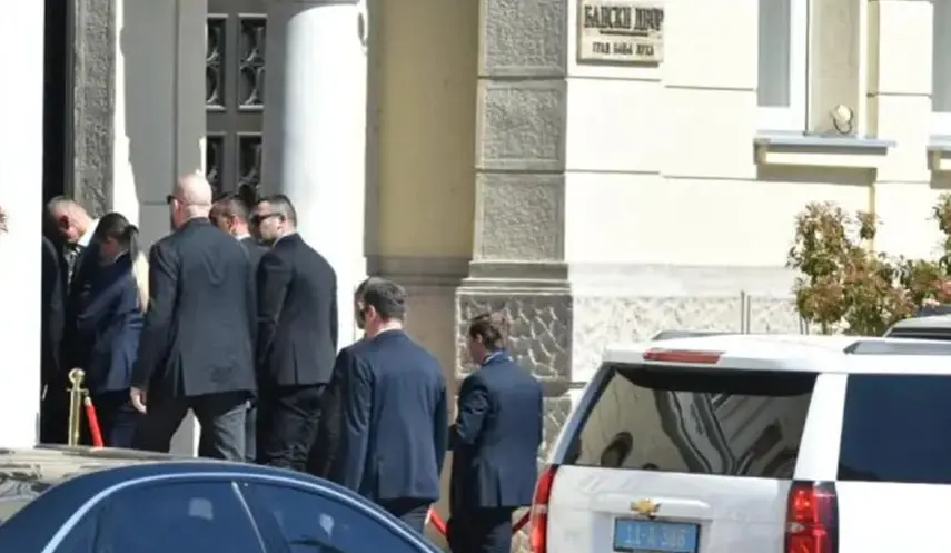 AMERICAN DELEGATION ARRIVES AT BANSKI DVOR AHEAD OF TRUMP JR ADDRESS