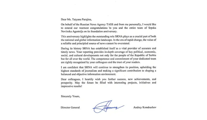 KONDRASHOV: SRNA - KEY SOURCE OF ACCURATE AND TIMELY INFORMATION