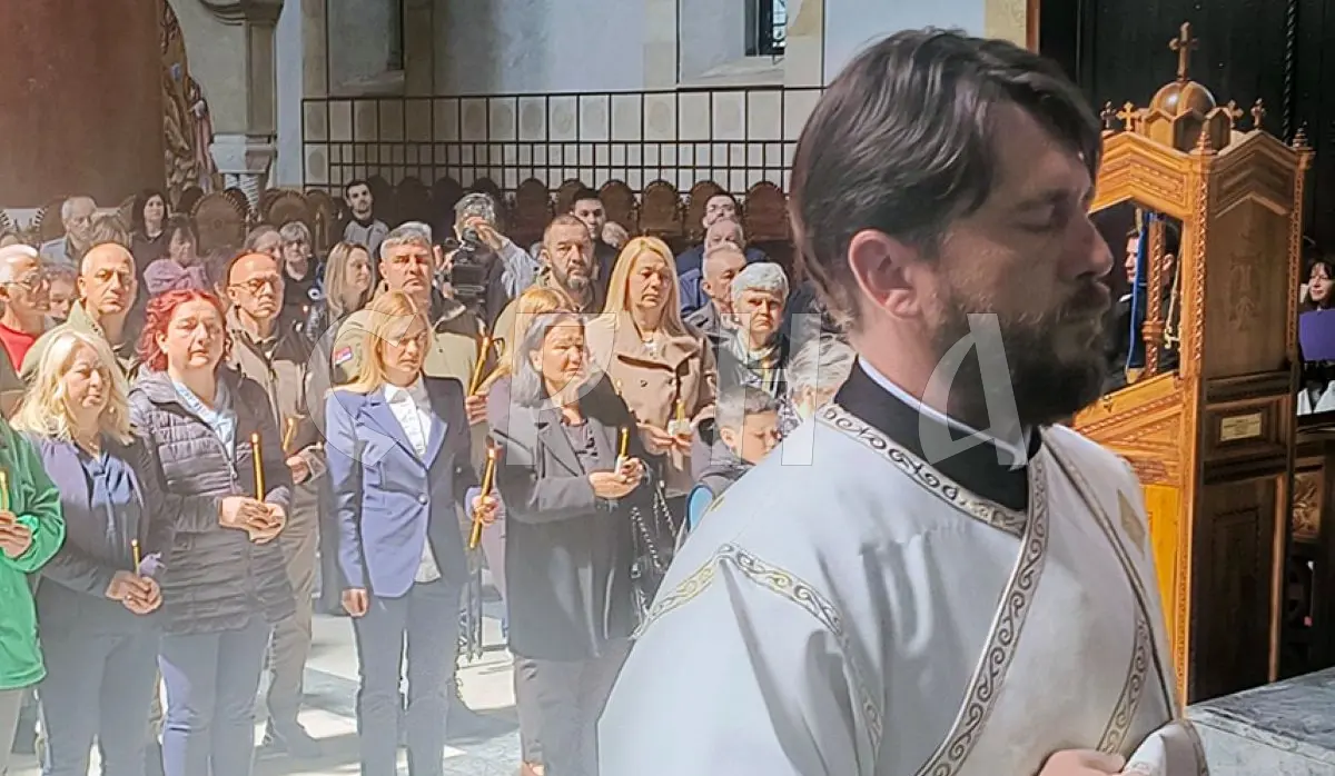 MEMORIAL SERVICE HELD IN BELGRADE FOR SERBS KILLED IN CRIMINAL OPERATION FLASH