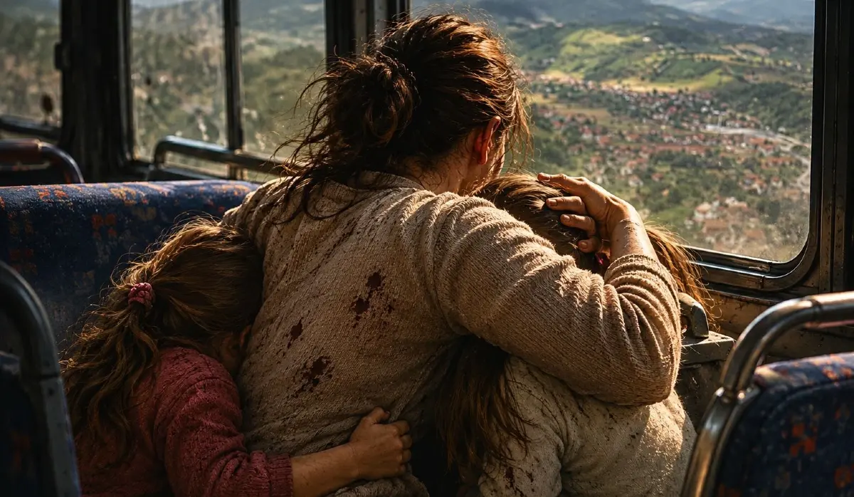SHE SHIELDED HER DAUGHTERS WITH HER BODY; OUT OF FEAR, SHE DID NOT EVEN FEEL THAT HER BACK WAS FULL OF SHRAPNEL