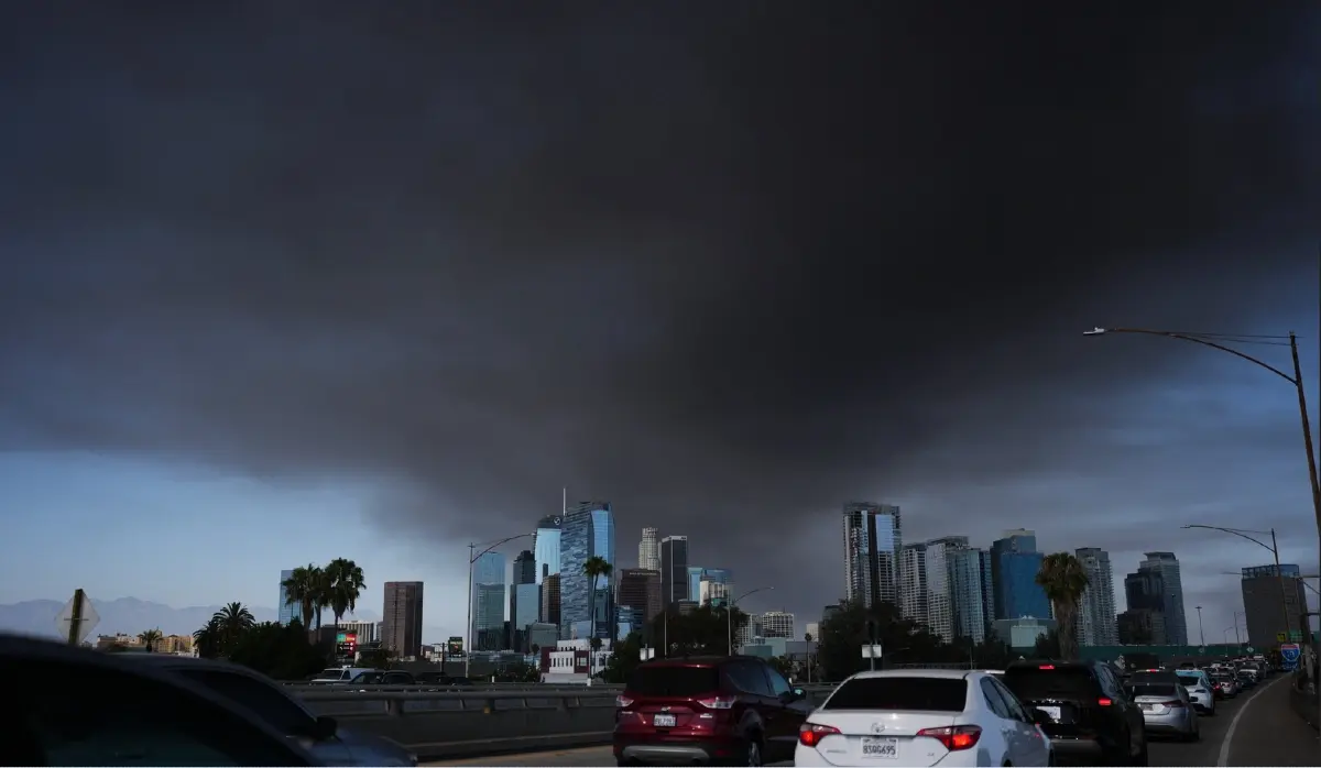 STATE OF EMERGENCY DECLARED DUE TO FIRE IN WAREHOUSES IN LOS ANGELES