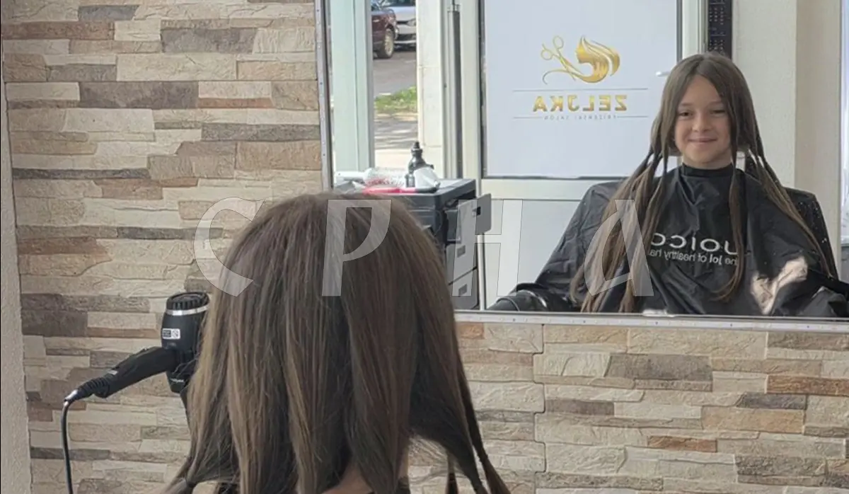 BIG HEART OF LITTLE DUNJA FROM CRKVINA: DONATES HER HAIR FOR SECOND TIME TO HELP SERIOUSLY ILL CHILDREN