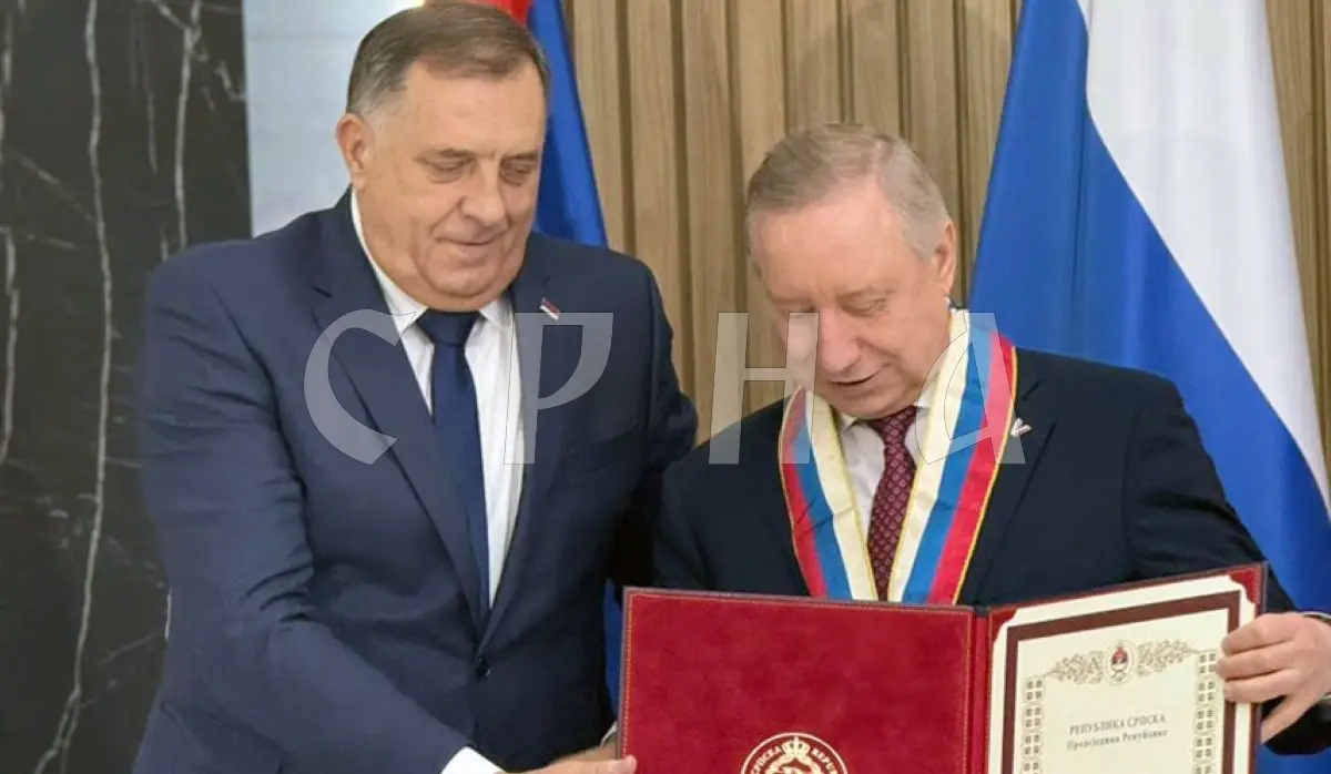 JOINT GOVERNMENT SESSION PROPOSED TO MARK 20 YEARS OF COOPERATION BETWEEN SRPSKA AND ST. PETERSBURG