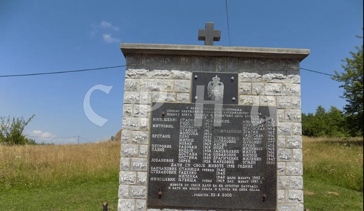 MEMORIAL SERVICE FOR SERBS KILLED IN BREŽANI TO BE HELD ON TUESDAY