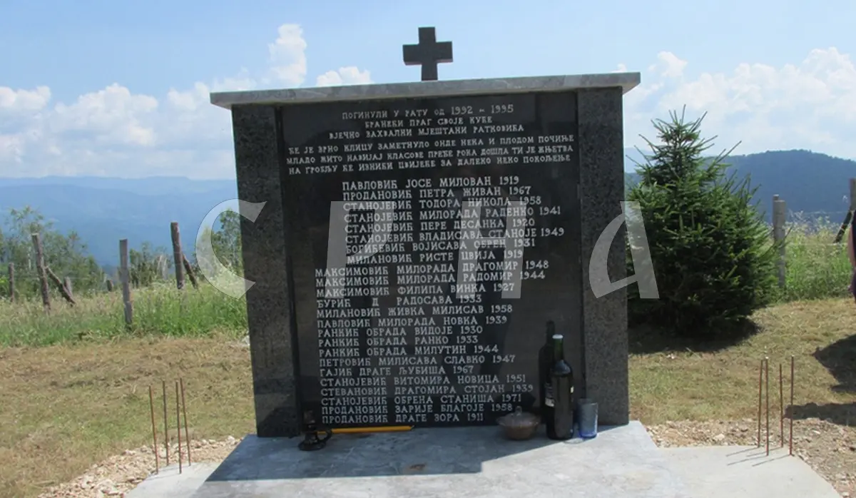 MEMORIAL SERVICE FOR SERBS KILLED IN RATKOVIĆI