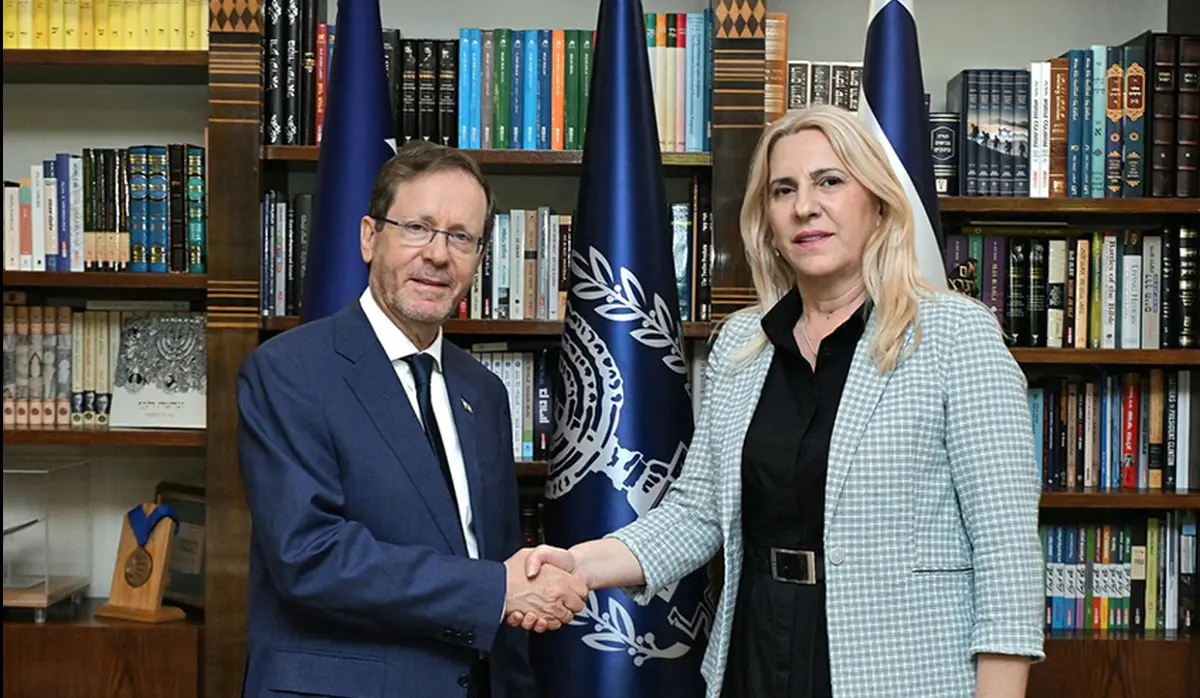 CVIJANOVIĆ WITH HERZOG, COMMITMENT TO FURTHER DEVELOPING SRPSKA - ISRAEL TIES CONFIRMED