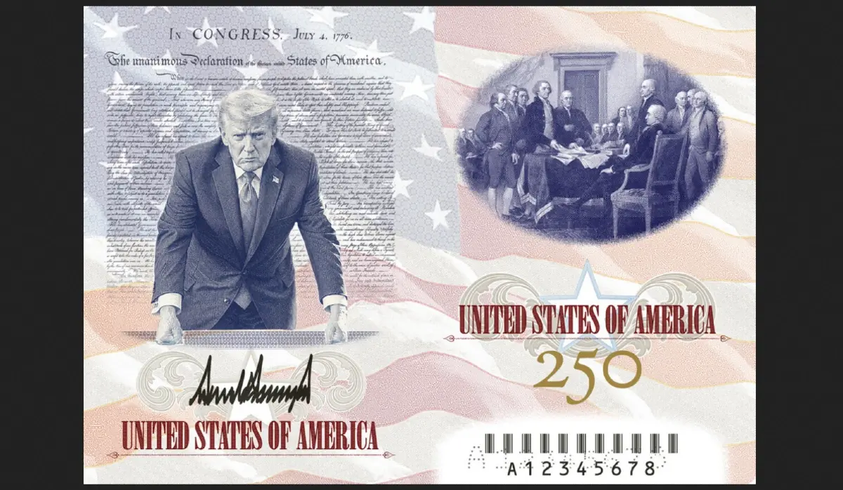 TRUMP UNVEILS DESIGN OF NEW U.S. PASSPORT
