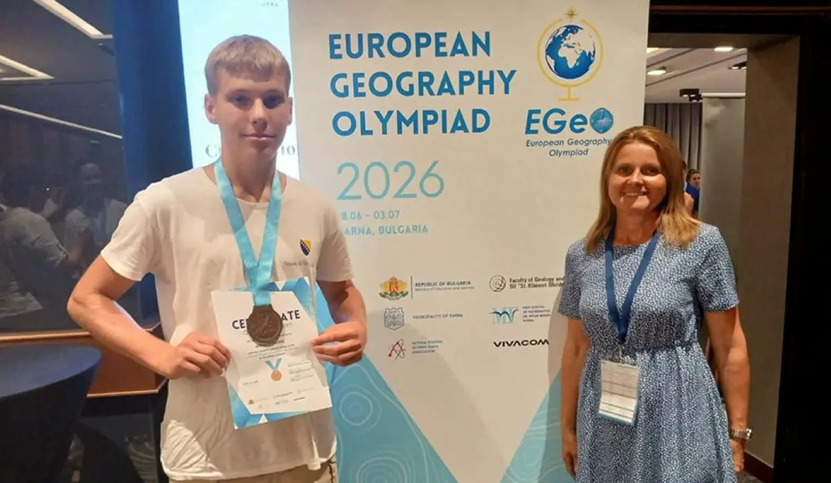 MIHAJLO ĐURIĆ WINS BRONZE MEDAL AT THE EUROPEAN GEOGRAPHY OLYMPIAD