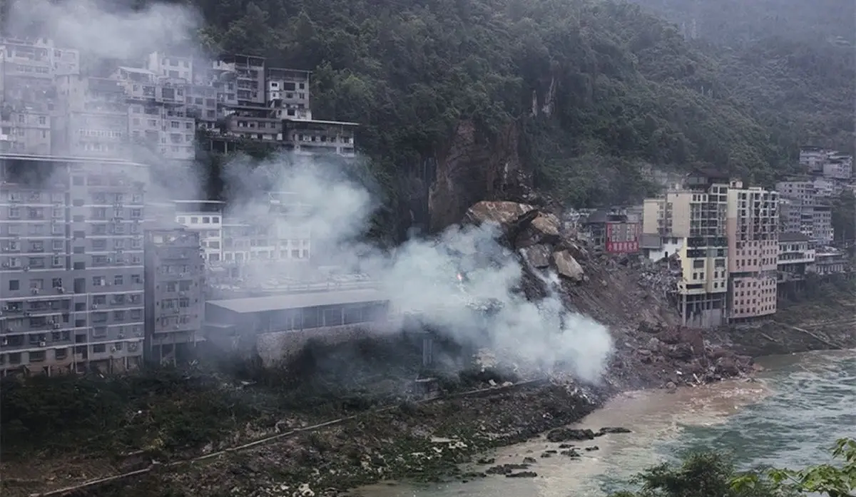EIGHT PEOPLE KILLED, 34 MISSING IN LANDSLIDE