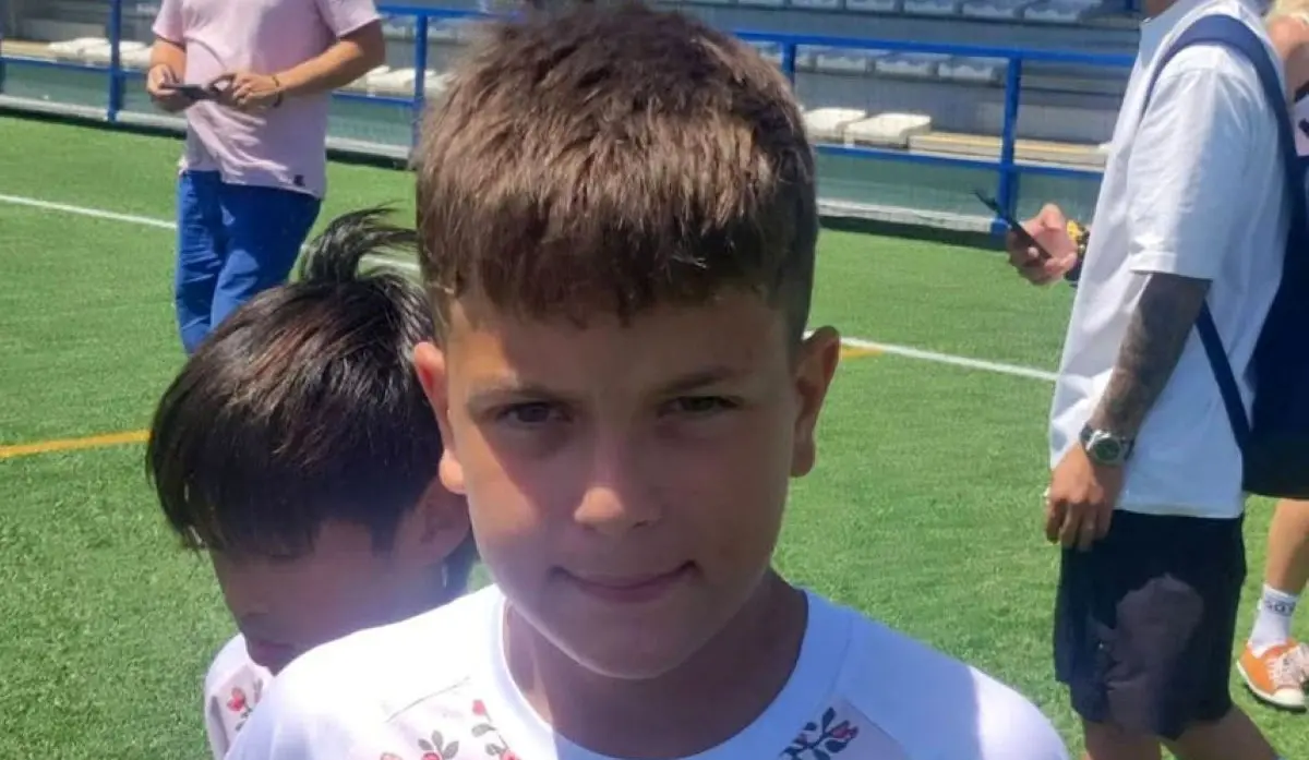 TWELVE-YEAR-OLD ALEKSA TOOK PART IN A FOOTBALL CAMP IN BARCELONA