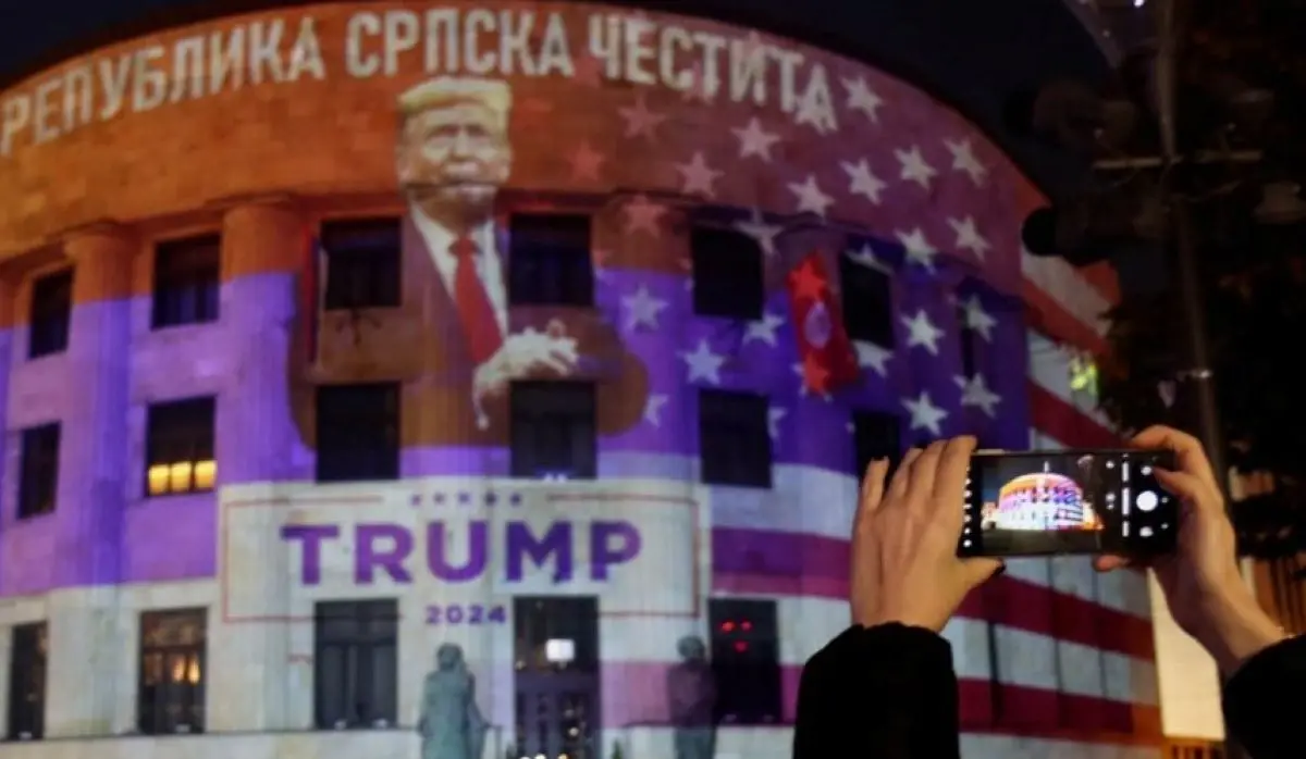 PALACE OF THE REPUBLIC TO BE ILLUMINATED IN COLORS OF THE US FLAG TONIGHT
