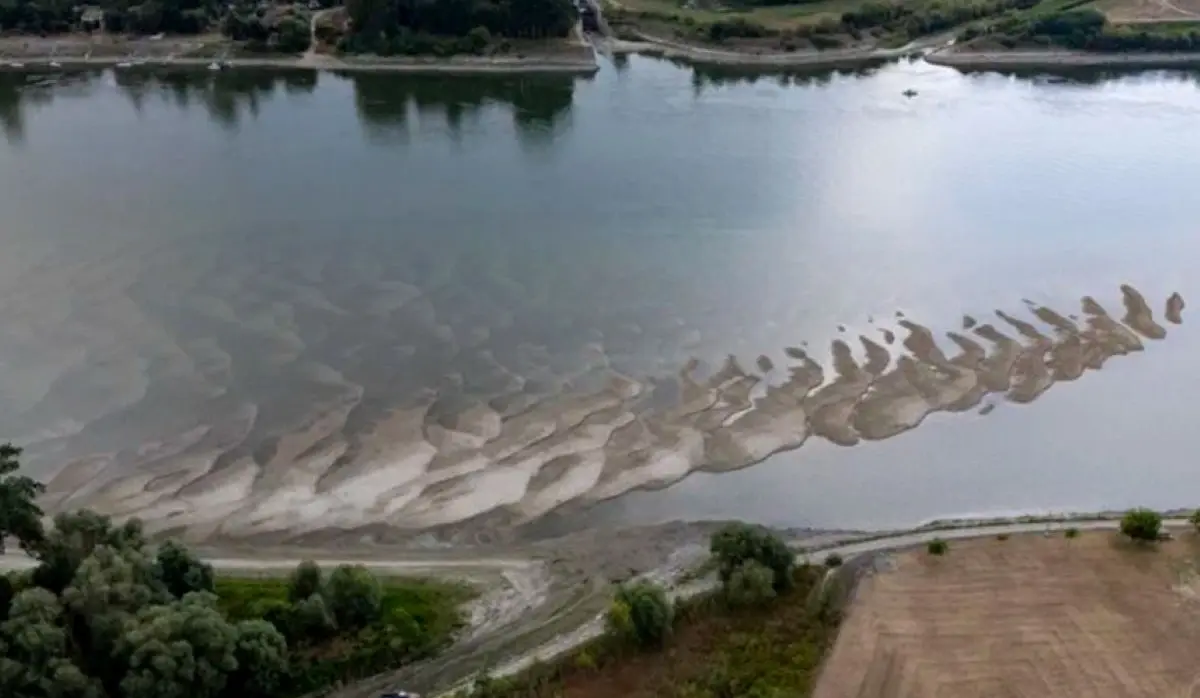 LOW DANUBE WATER LEVELS DISRUPT NAVIGATION, TRAFFIC HALVED