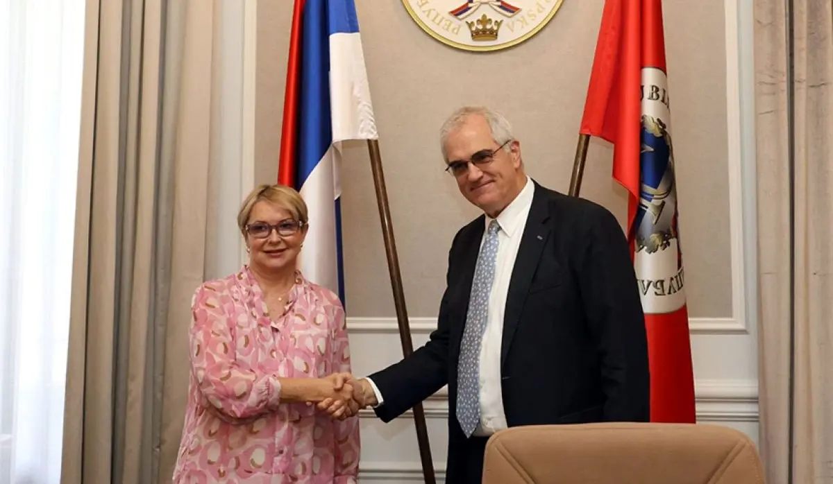 TRIŠIĆ BABIĆ AND HOLTZAPPLE DISCUSS THE WORK OF OFFICE FOR INTERNATIONAL COOPERATION