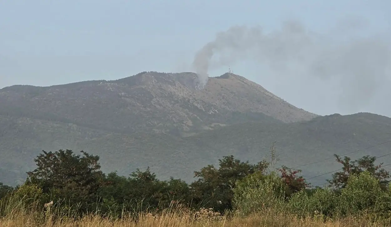 VUKADIN: FIREFIGHTERS ON TREBEVIĆ, INACCESSIBLE TERRAIN HAMPERS EFFORTS